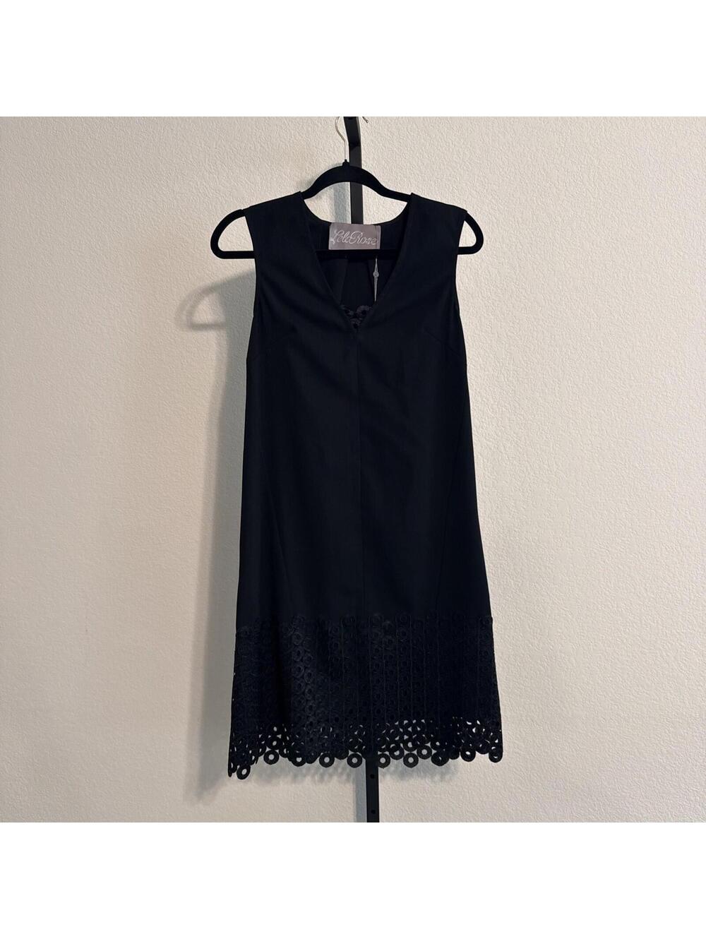 NWT LELA ROSE 2P Circle Rings Guipure Lace Tunic Dress & Matching Shawl - SZ 0
